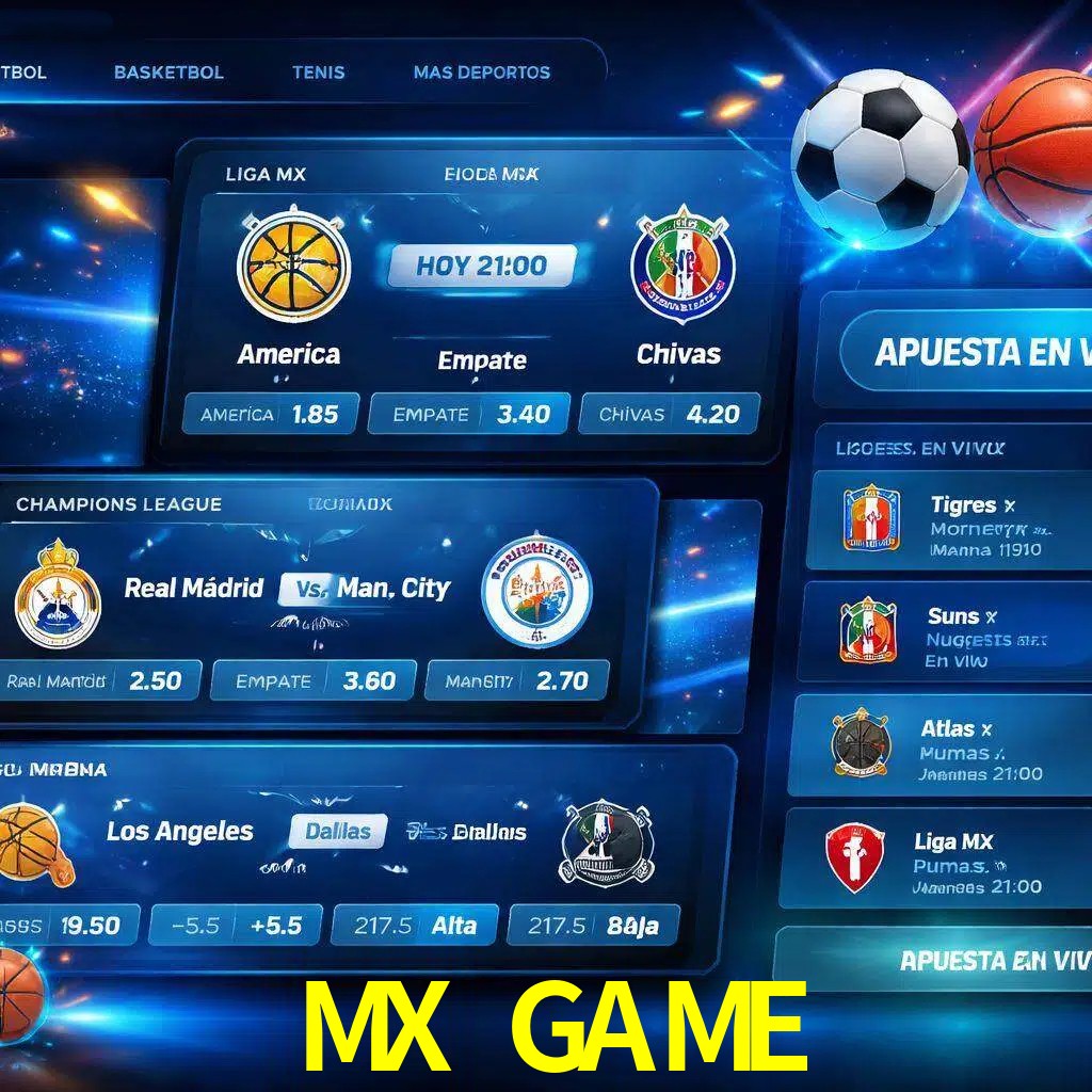 Mercados de apuestas deportivas MX GAME para jugadores en México