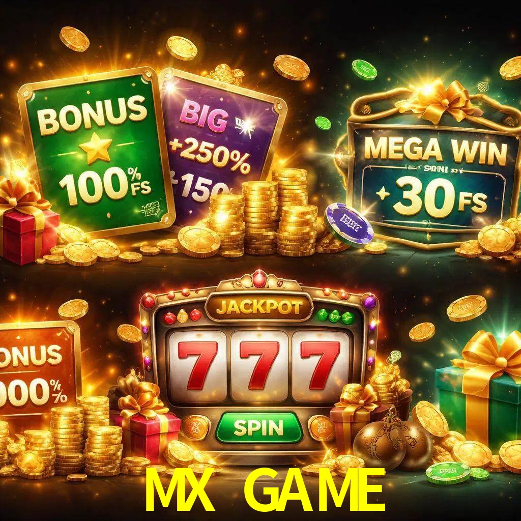Tipos de bonos MX GAME incluyendo recompensas de bienvenida y promociones continuas