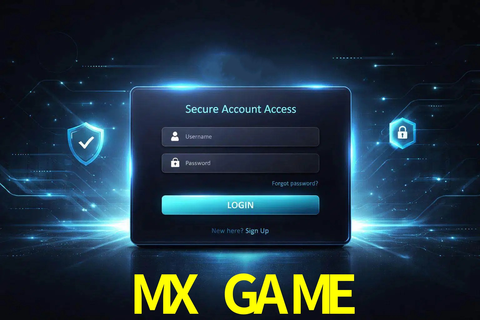 Pantalla de inicio de sesión de cuenta MX GAME para usuarios en México